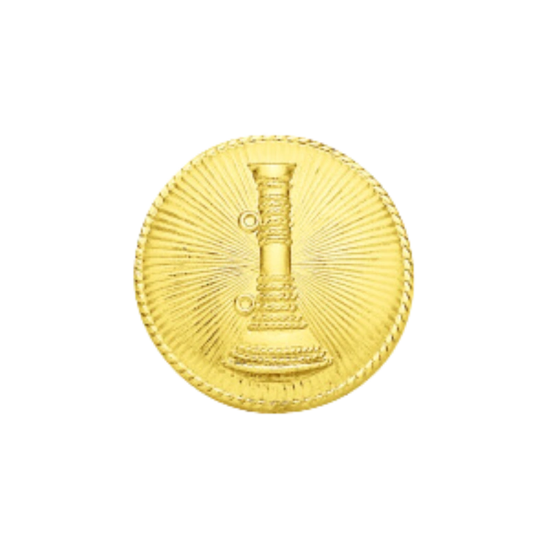 En bugleinsignie | Sølv eller guld | Klassisk elegance til samlere og entusiaster.